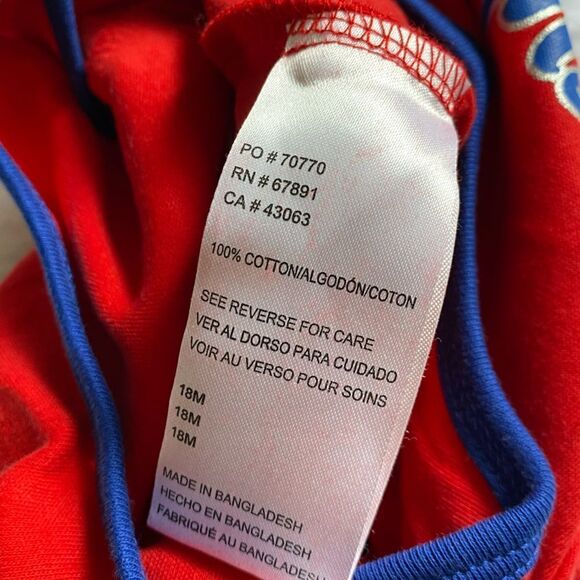 New York Rangers Hockey Baby Onsie Ruffle Sleeves Red Blue New - Picture 6 of 6